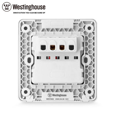 Saddle Tin Phosphor Bronze Gray	W3YX/2 Wall Mounted Plug Socket