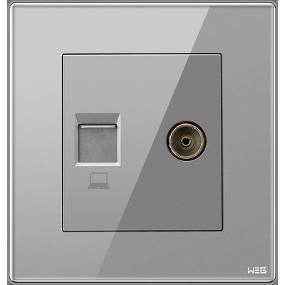 Tin Phosphor Bronze Gray Wall Mounted Plug Socket